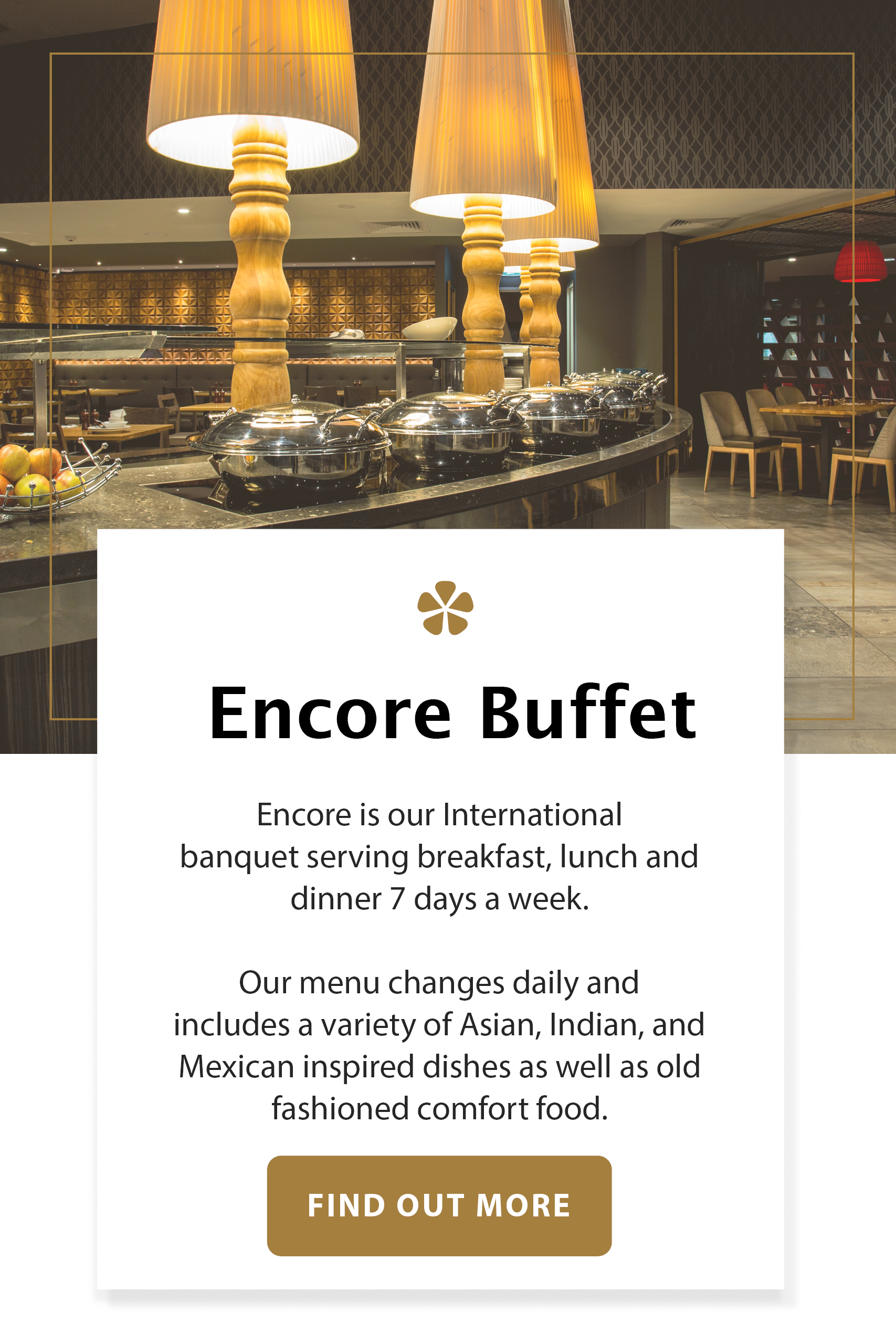 Encore Buffet Dining at Yaralla Sports Club